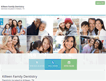 Tablet Screenshot of killeenfamilydentistry.com